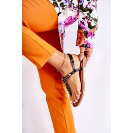 S.Barski Sandales pour femmes pour l'été Black Margery le noir 2