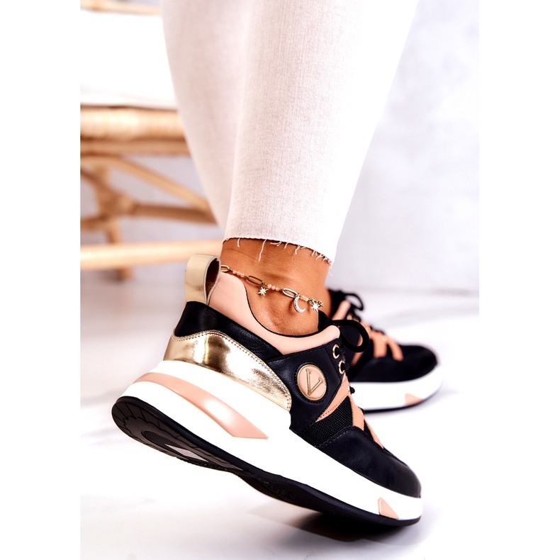 Vinceza Chaussures de sport pour femmes, baskets noires le noir 3