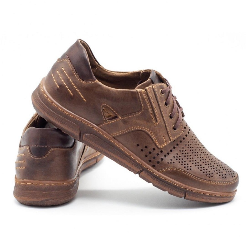 Polbut Chaussures décontractées J55 pour hommes pour l'été, marron brun 3