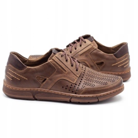 Polbut Chaussures décontractées J55 pour hommes pour l'été, marron brun 4