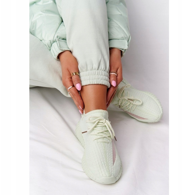 Baskets vertes légères pour femmes chaussures de sport 4