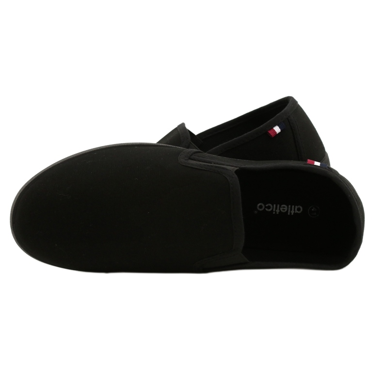 Atletico Chaussures à enfiler pour hommes WY18921 Noir le noir 4