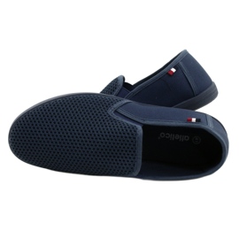 Chaussures à enfiler ajourées Atletico pour hommes WY18922 bleu 5