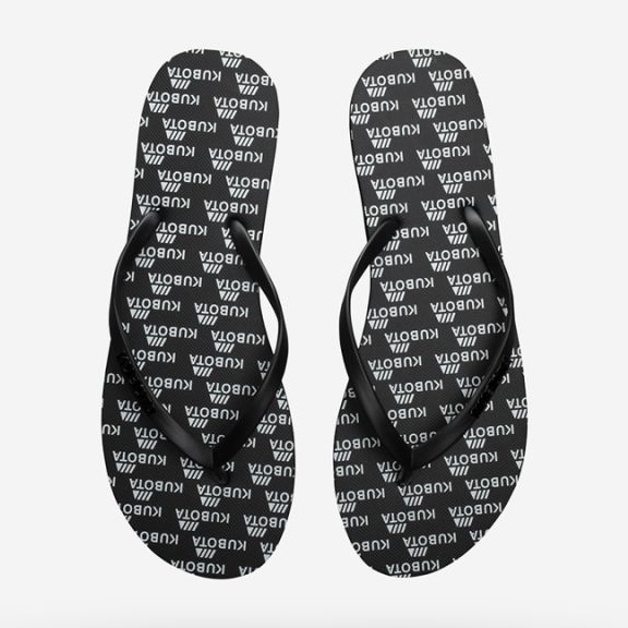 Kubota KUB7 tongs en caoutchouc noir le noir 1