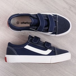 Baskets basses à scratch Atletico Jr ATC337C bleu marine 2