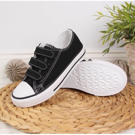 Baskets velcro Atletico Jr ATC387B noir le noir 2