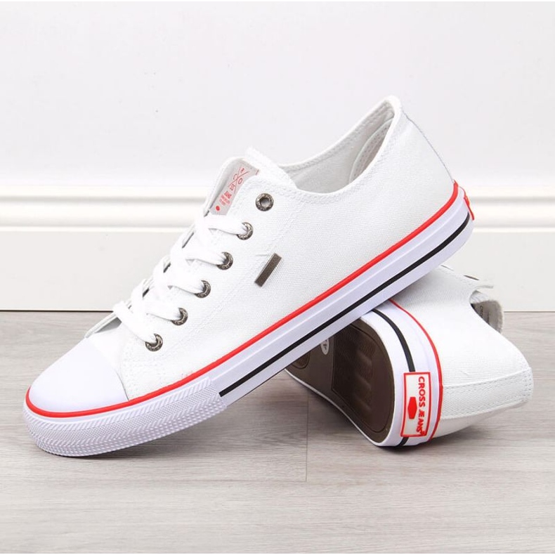 Baskets blanches Low Cross Jeans M JJ1R4001C 2