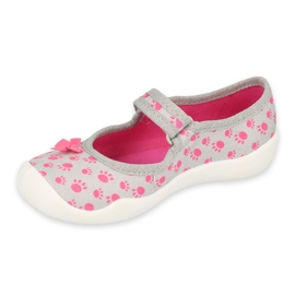 Befado chaussures pour enfants 114X478 rose gris 1
