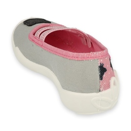 Befado chaussures pour enfants 116X301 rose gris 2