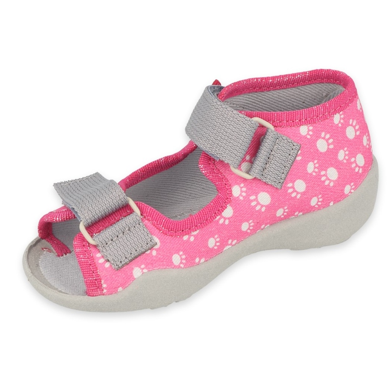Befado chaussures pour enfants 242P108 rose gris 1 Befado chaussures pour enfants 242P108 rose gris 1