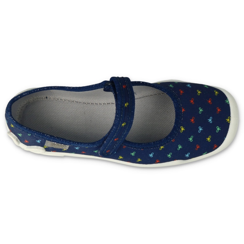Befado chaussons enfant avec Velcro 114Y490 bleu marine 2