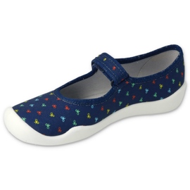 Befado chaussons enfant avec Velcro 114Y490 bleu marine 1
