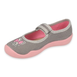Befado chaussures pour enfants 114X479 rose gris 1 Befado chaussures pour enfants 114X479 rose gris 1