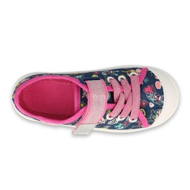 Chaussures enfant Befado 251X187 bleu marin rose 3