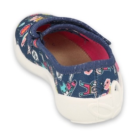 Bleu de Befado Children's 114x482 Bleu marine avec des applications colorées 2