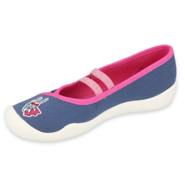 Chaussures enfant Befado 116X300 bleu marine rose multicolore 1