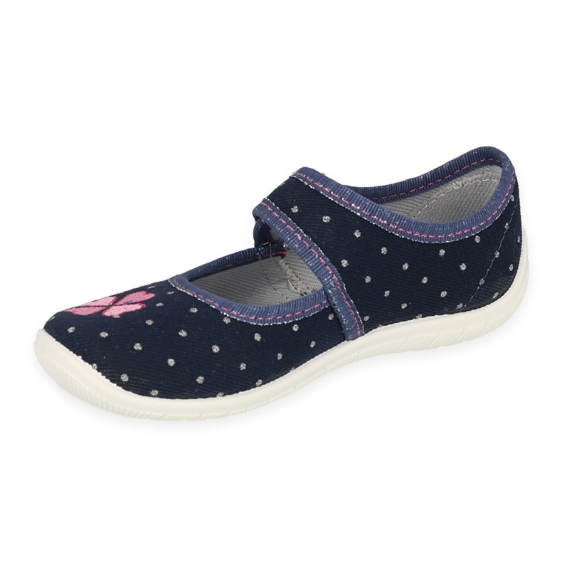 Befado chaussures pour enfants 945X465 bleu marine rose 1