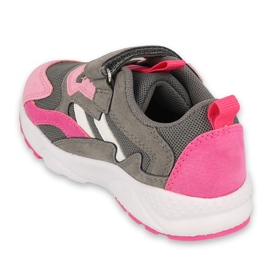 Befado chaussures pour enfants 516P122 rose gris 2 Befado chaussures pour enfants 516P122 rose gris 2