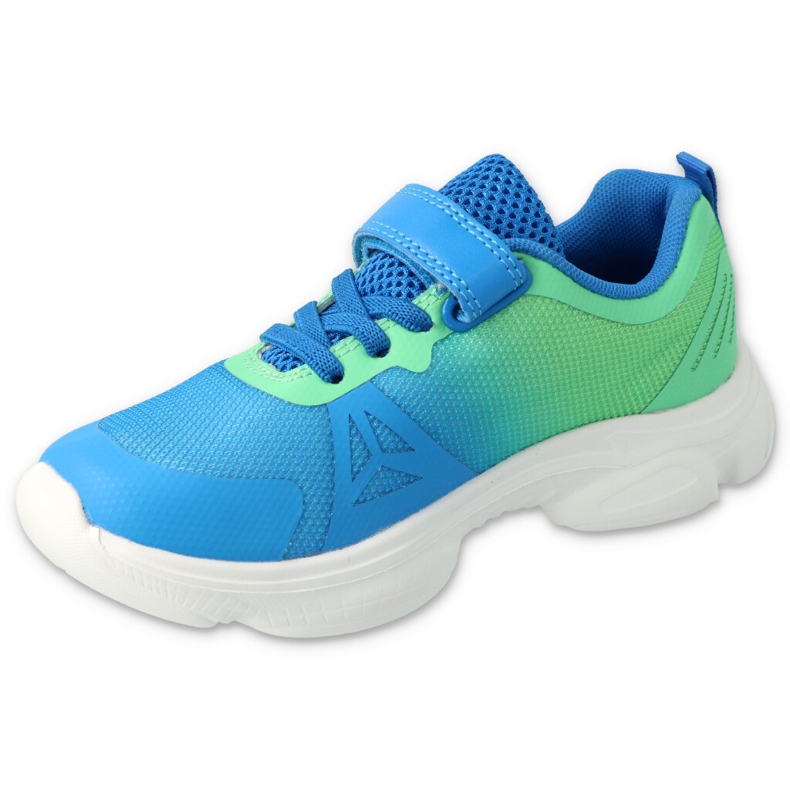 Chaussures de jeunesse colorées Befado 516Q121 bleu jaune 2