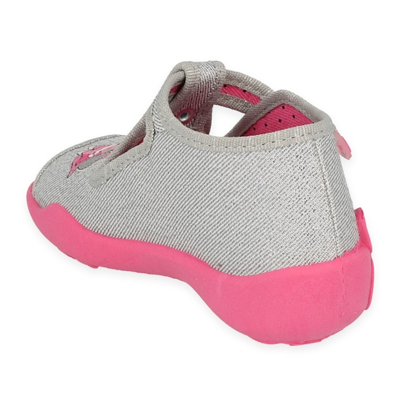 Befado chaussures pour enfants 213P136 rose argent gris 2