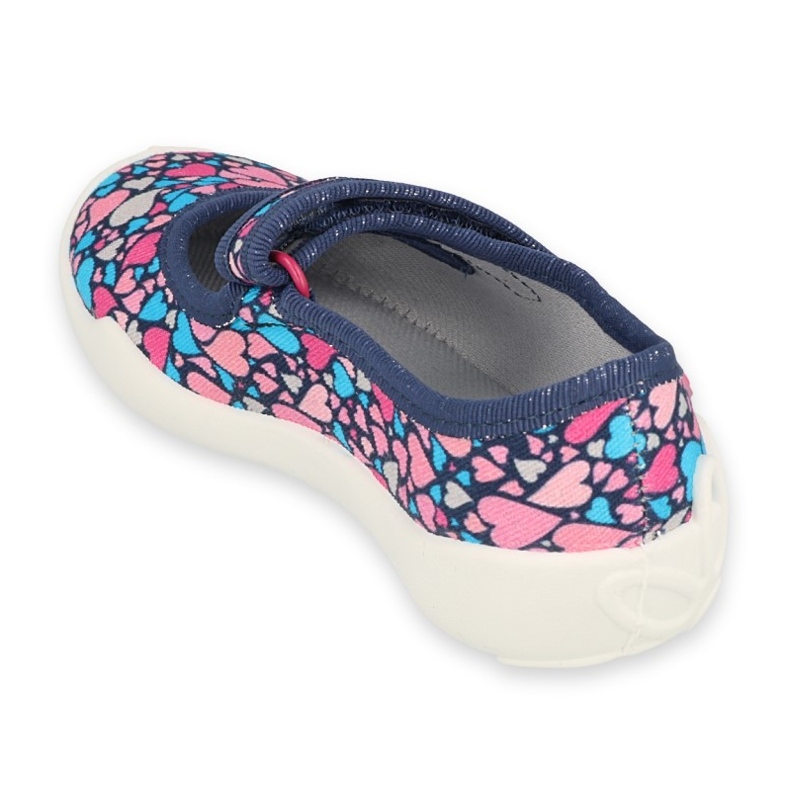 Chaussures enfant Befado 114X475 bleu marin rose 2