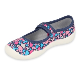 Chaussures enfant Befado 114X475 bleu marine rose 1