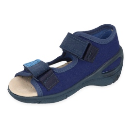 Befado chaussures pour enfants pu 065X170 bleu marine bleu 1