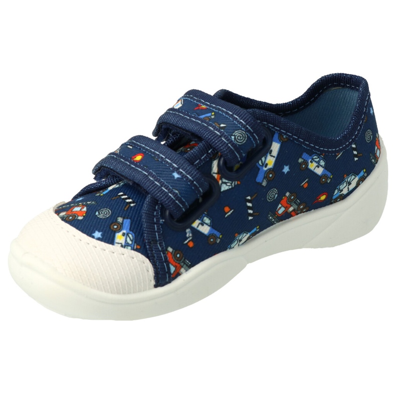 Pantres pour enfants de Befado pour Velcro 907p142 bleu 1