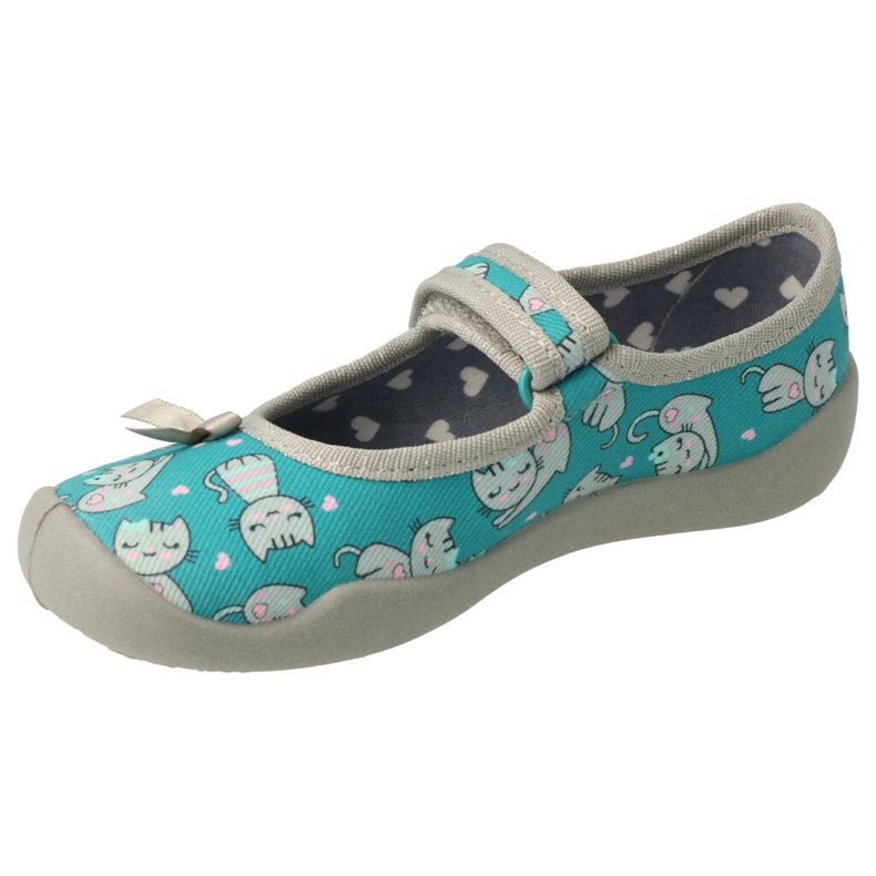 Chaussures enfant Befado 114X453 gris vert 1