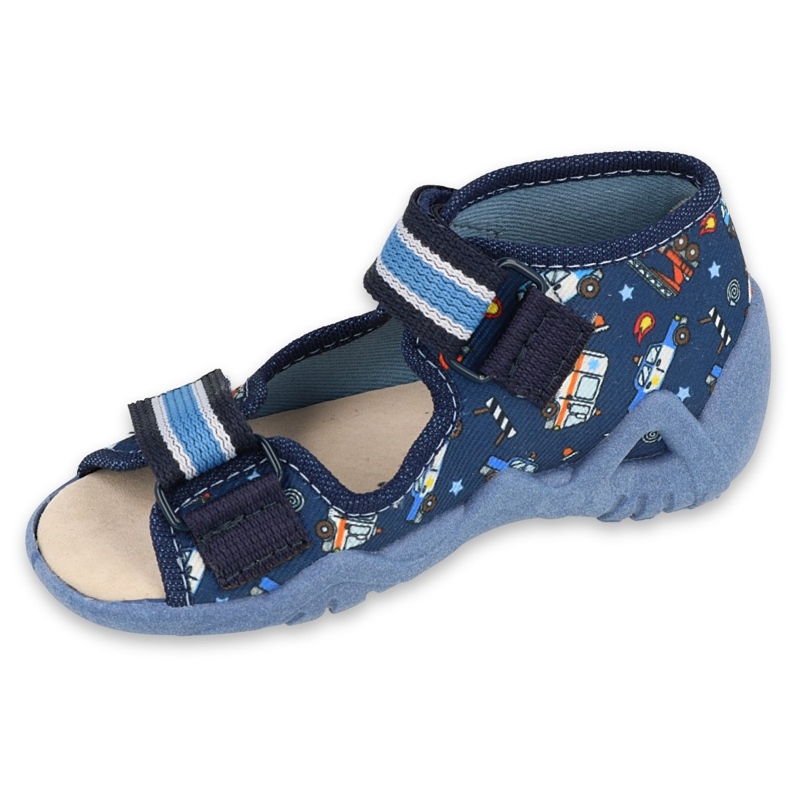 Chaussures enfant Befado jaune 350P028 bleu 1