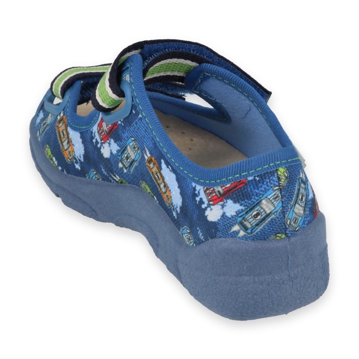 Befado Béfado Children's Slippers Leather Insert 869x163 bleu 2
