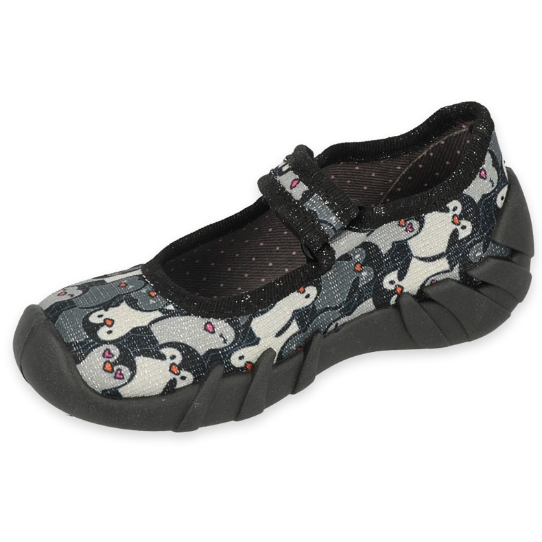 Befado Béfado Speedy Children's Slippers 109p239 le noir gris 1