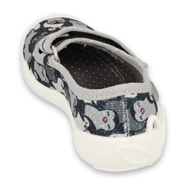 Slippers pour enfants de Befado 114x463 gris 2