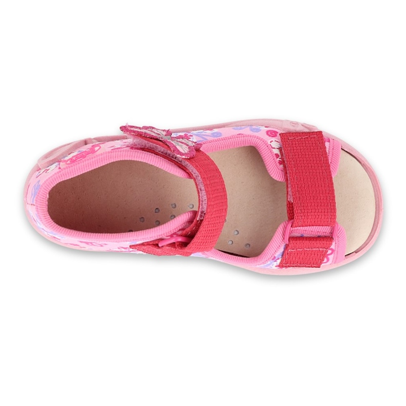 Chaussures enfant Befado jaune 342P021 rose 1
