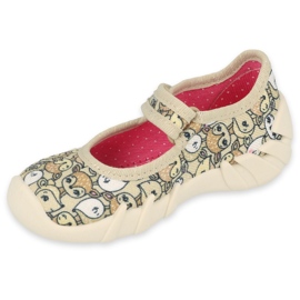 Befado chaussures pour enfants speedy 109P240 beige brun 1