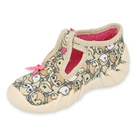 Chaussures pour enfants Befado 110P437 beige brun rose 1 Chaussures pour enfants Befado 110P437 beige brun rose 1