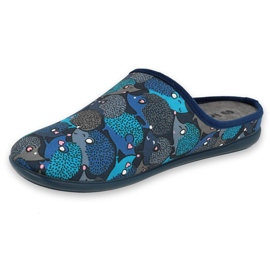 Chaussures femme Befado 155D204 bleu marine bleu gris 1