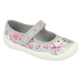 Chaussures enfant Befado 114X462 rose gris 1