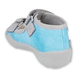 Chaussures enfant Befado 342P035 bleu argent 2