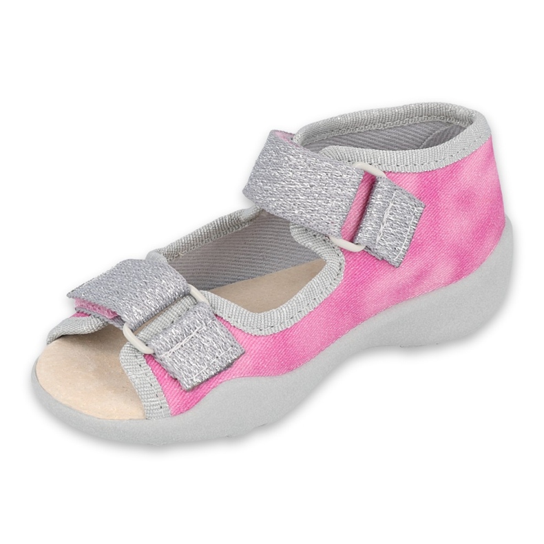 Chaussures enfant Befado 342P033 rose argent 1