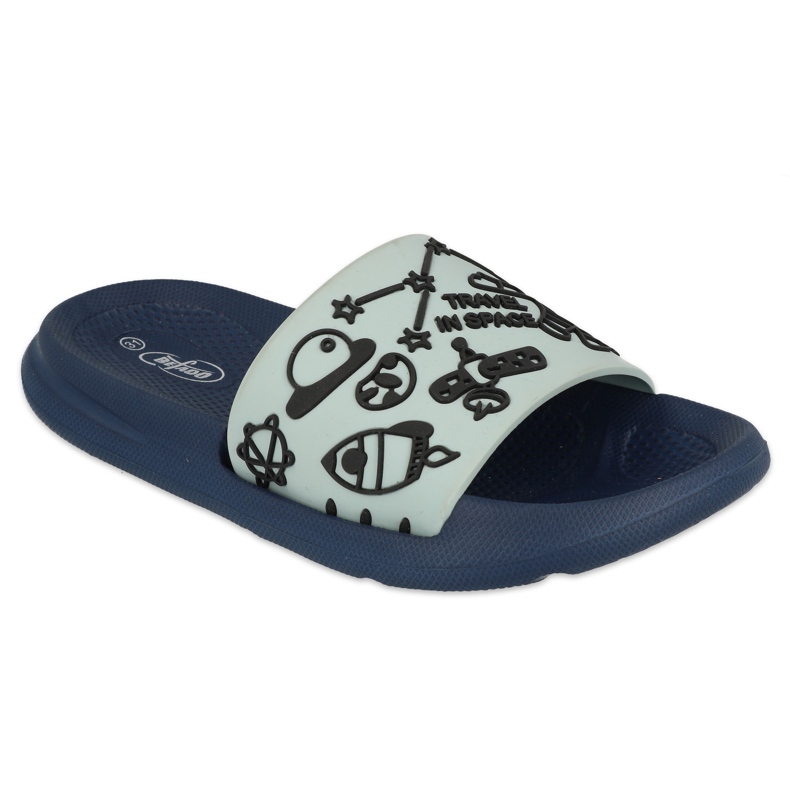Chaussons mousse enfant Befado - turquoise 152Y009 multicolore bleu 1 Chaussons mousse enfant Befado - turquoise 152Y009 multicolore bleu 1