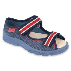 Chaussures enfant Befado 869X160 rouge bleu marine 1