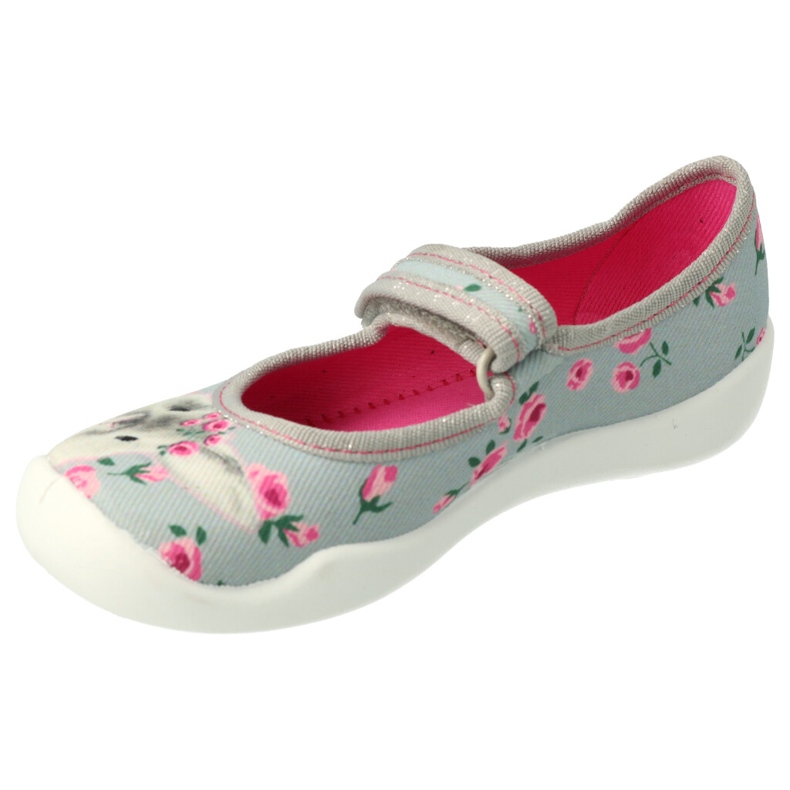 Chaussures enfant Befado 114X458 rose gris 1