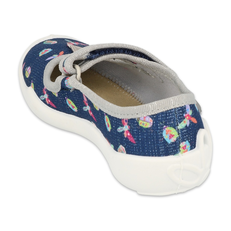 Chaussures enfant Befado 114X445 bleu marine gris 2