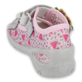 Befado chaussures pour enfants pu 065P152 rose gris 2