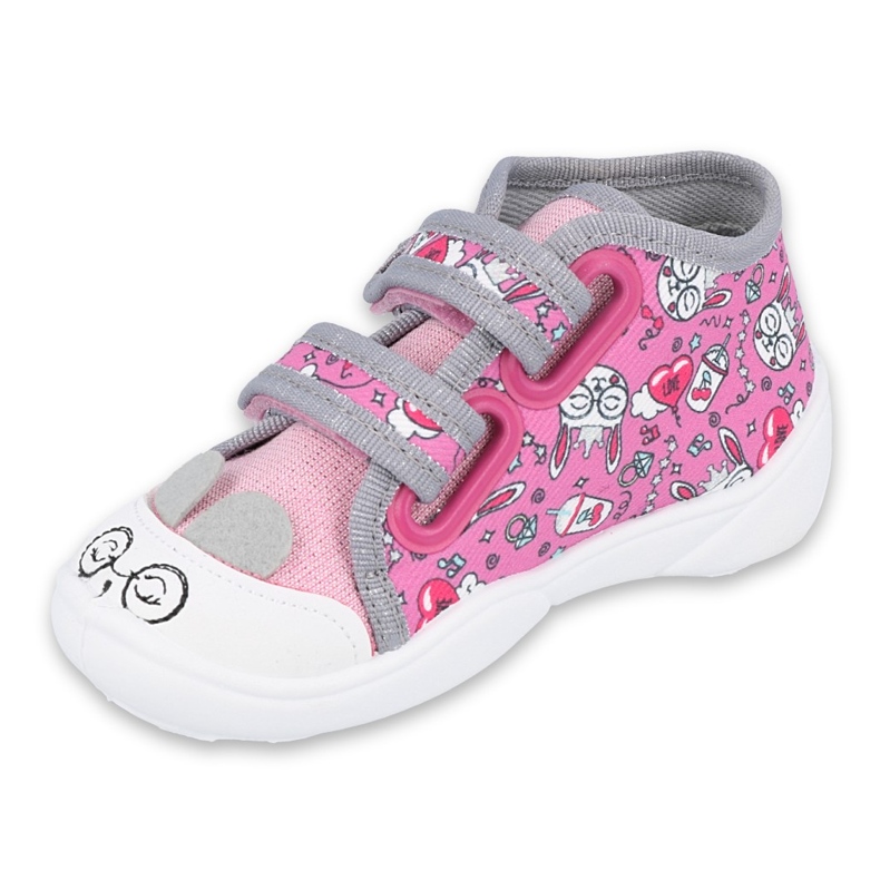 Chaussures enfant Befado 212P070 rose gris 1