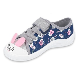 Chaussures enfant Befado 251X169 bleu marin rose gris 1