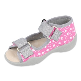 Chaussures enfants Befado 342P030 rose gris 1