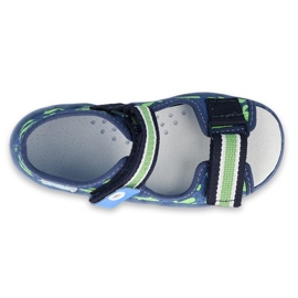 Chaussures enfant Befado jaune 350P019 bleu marin vert 3