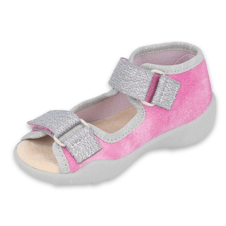 Chaussures enfant Befado 342P034 rose gris 1